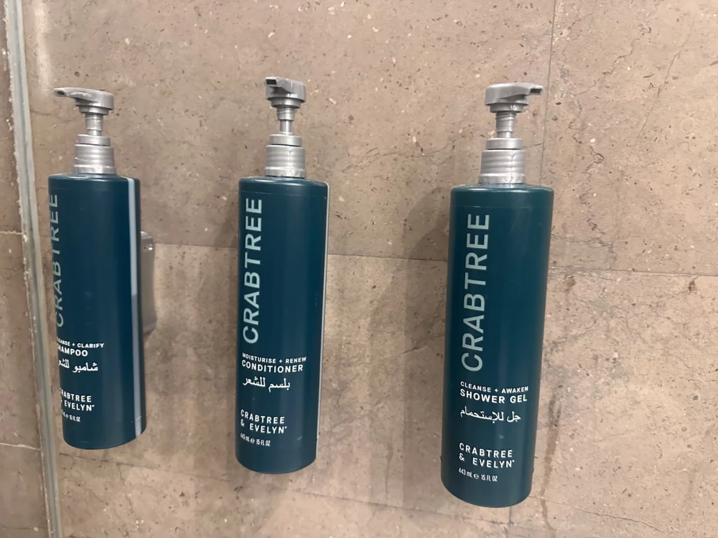 Photograph of the Crabtree toiletries