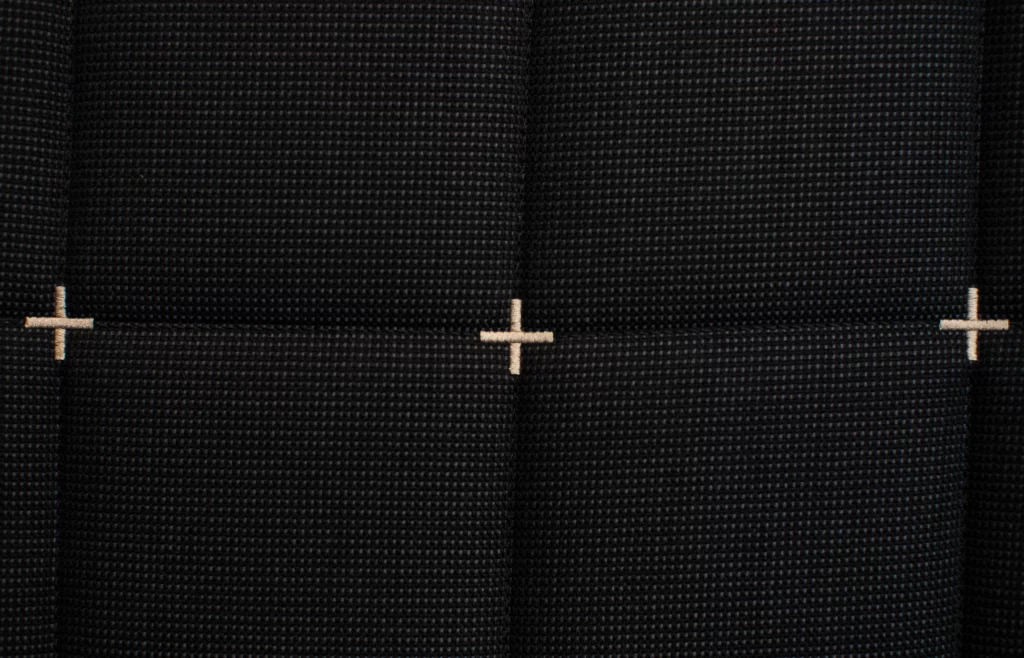 BA club suite seat fabric pattern