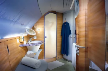 Which aircraft can you take a shower on? What’s the experience like?