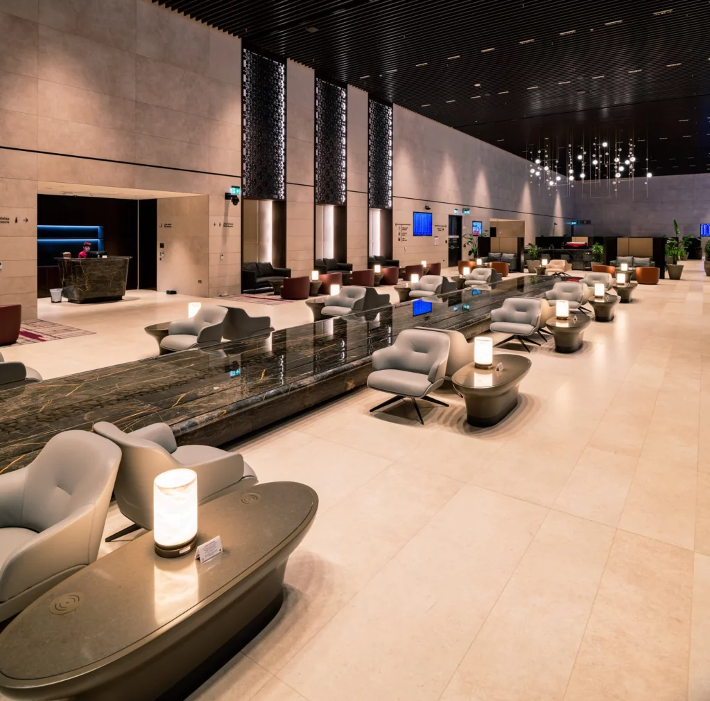 Photograph of the Garden Lounge in Doha,