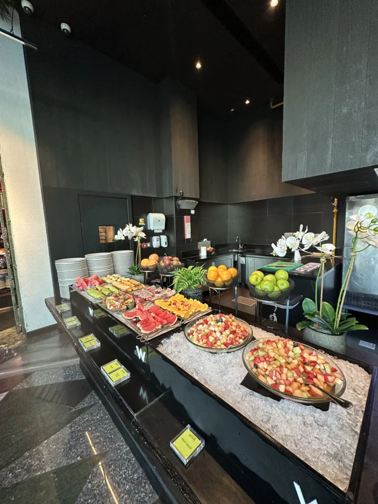 Photograph of fruit available at breakfast