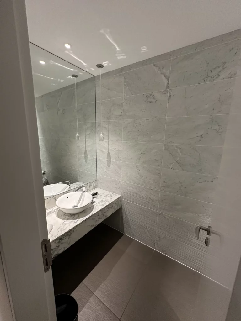 Photograph of the guest bathroom in a suite at the W hotel in Abu Dhabi