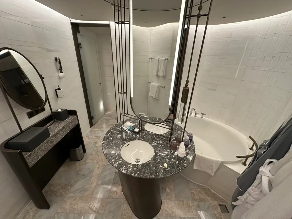 The bathroom is a tight fit The bathroom is a tight fit