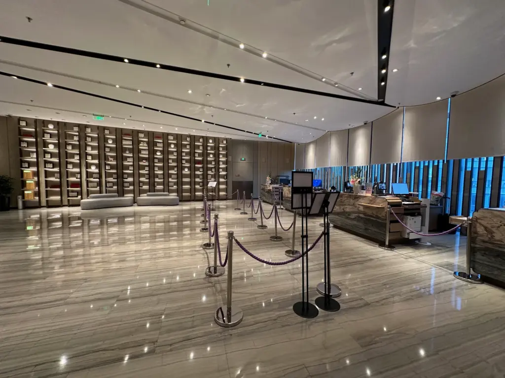 The check in area on the 11th floor The check in area on the 11th floor