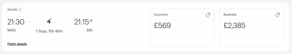 A screenshot of a dummy booking showing the coupon icon in the top right A screenshot of a dummy booking showing the coupon icon in the top right
