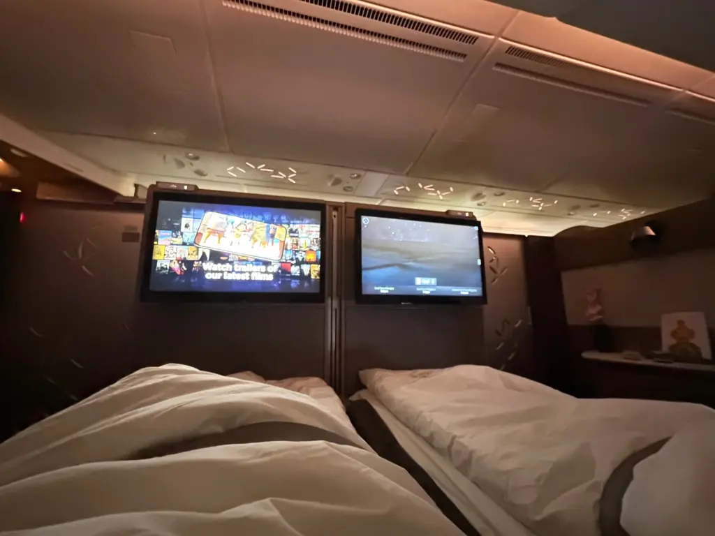 The screens visible when youre in bed