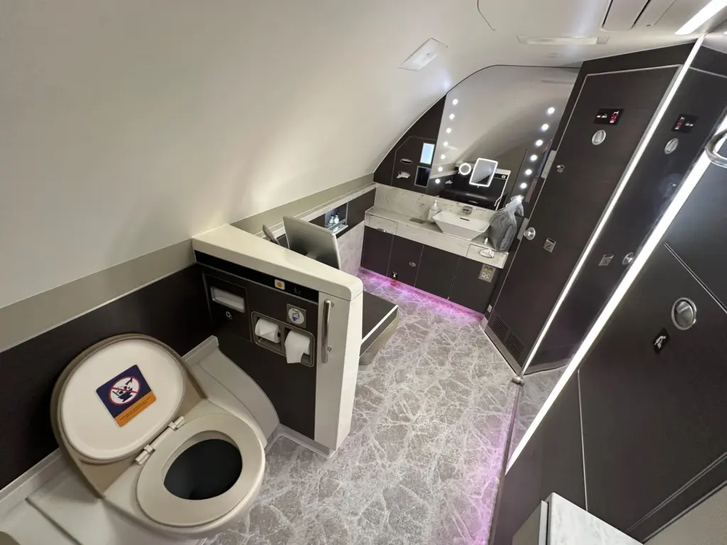 The spacious luxurious First bathroom