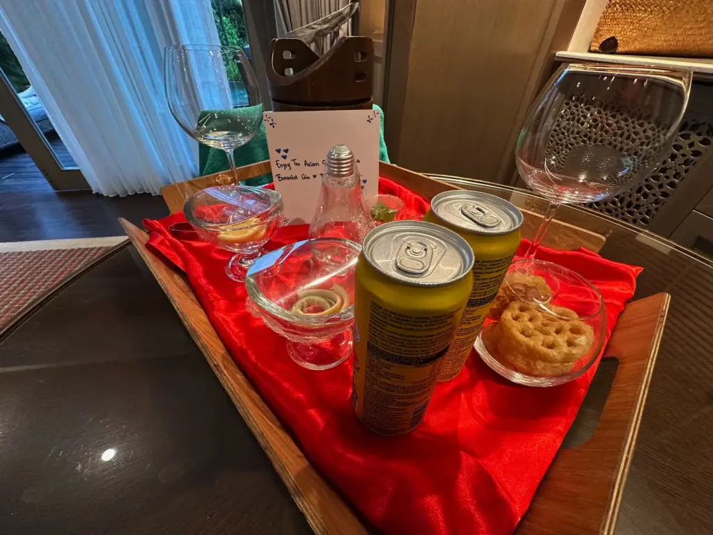 The complimentary and generous Gin experience