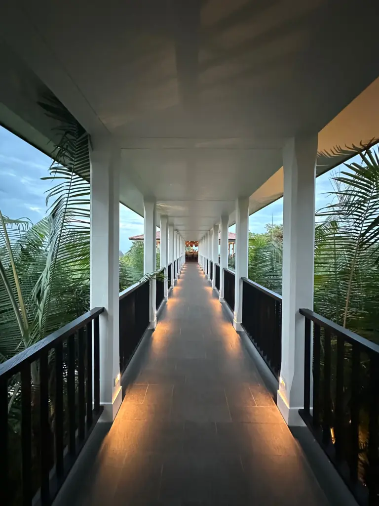 The walkway that takes you to the Observatory Bar