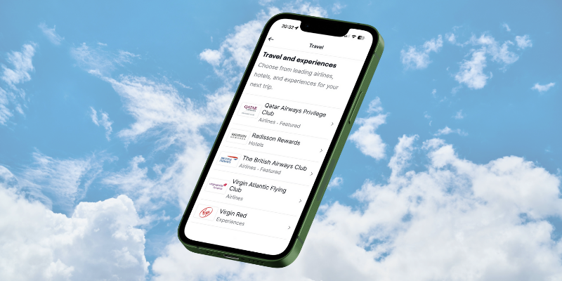 Screenshot of the capital on tap app
