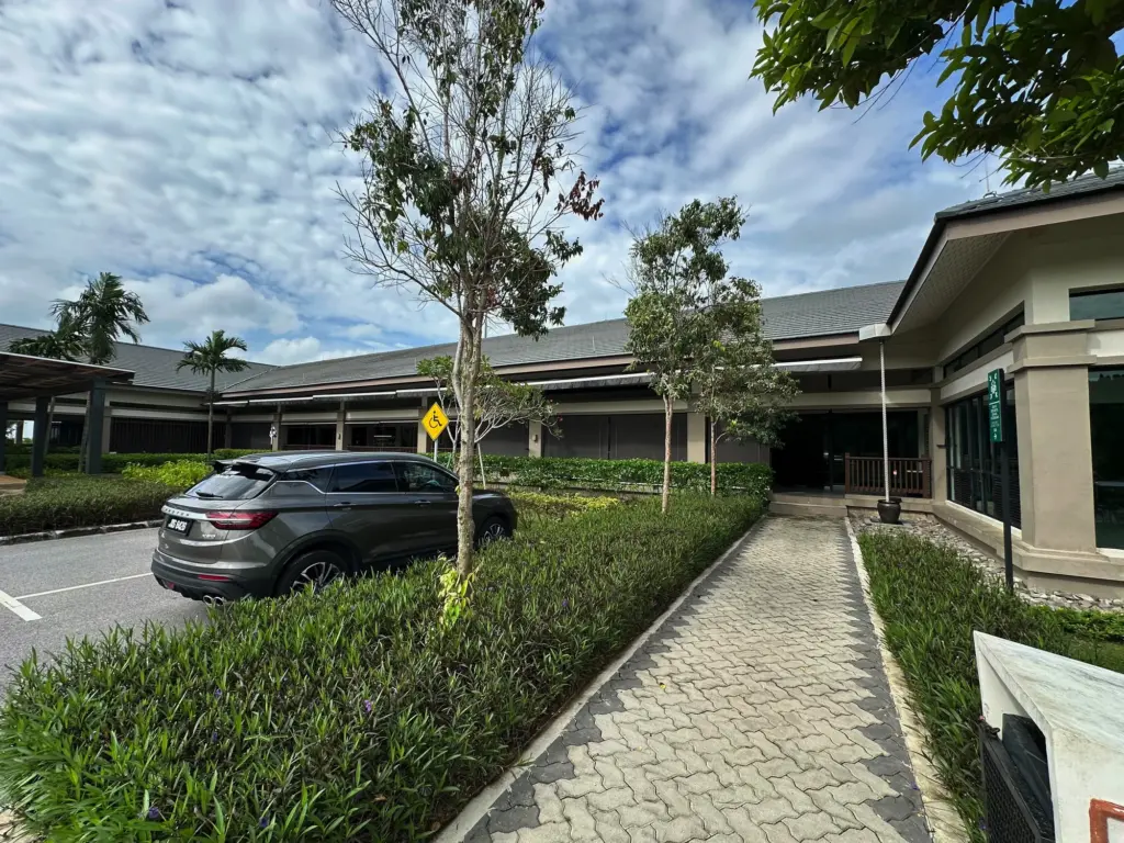 The entrance to the ferry terminal