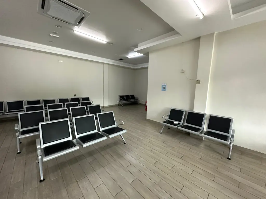 The pre security waiting room