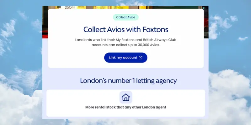 The Foxtons page on Avioscom