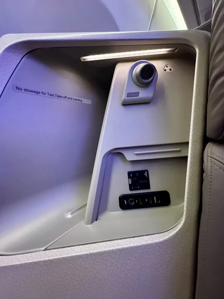 Another awkward storage space plus power options and a light Another awkward storage space plus power options and a light