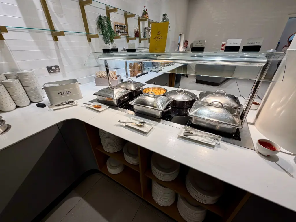 The hot food counter at breakfast in the 1903 Lounge The hot food counter at breakfast in the 1903 Lounge