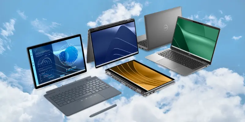 The Dell credits could be used to reduce the total cost of a new laptop A photograph of Dell laptops