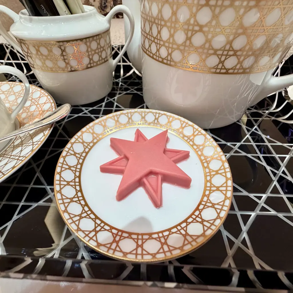 The beautiful biscuit that came at the end of our treatments The beautiful biscuit that came at the end of our treatments