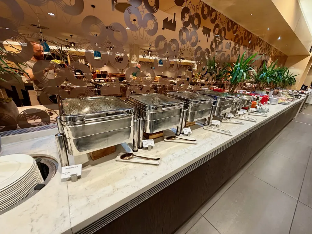 The hot food containers patiently waiting to be filled up The hot food containers patiently waiting to be filled up