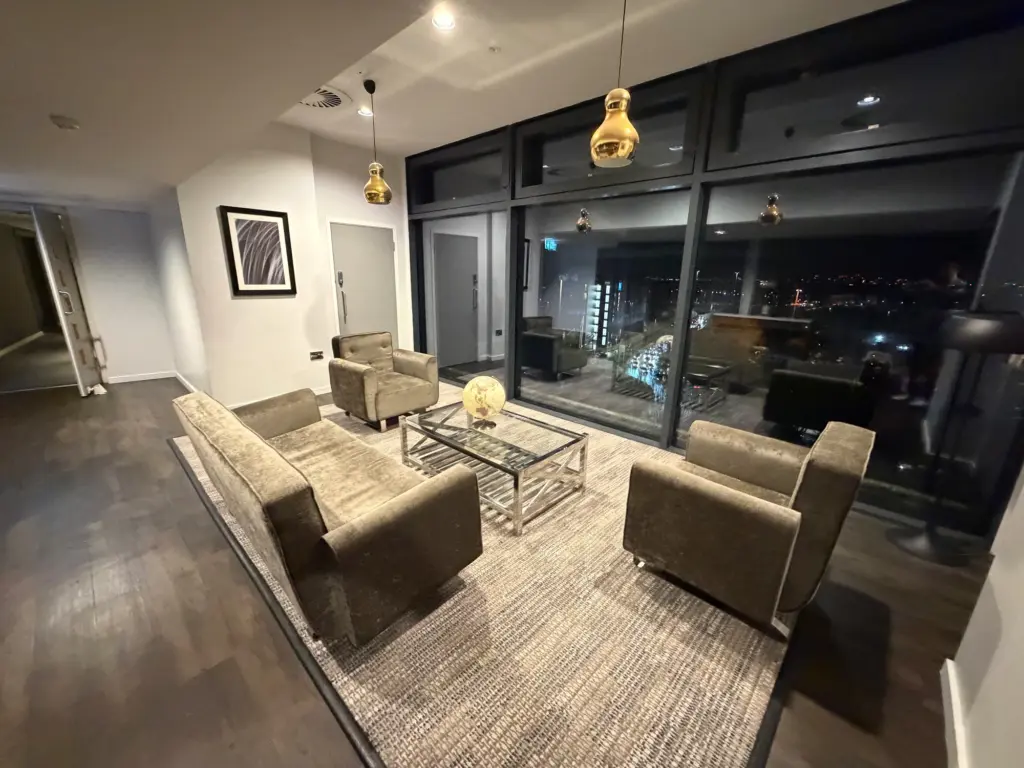 A small seating area opposite the Exec lounge entrance A small seating area opposite the Exec lounge entrance