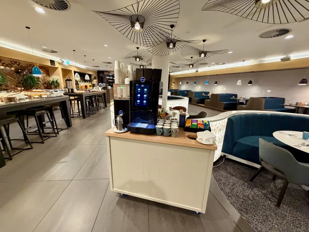 Help yourself to coffee from either of the two machines Help yourself to coffee from either of the two machines