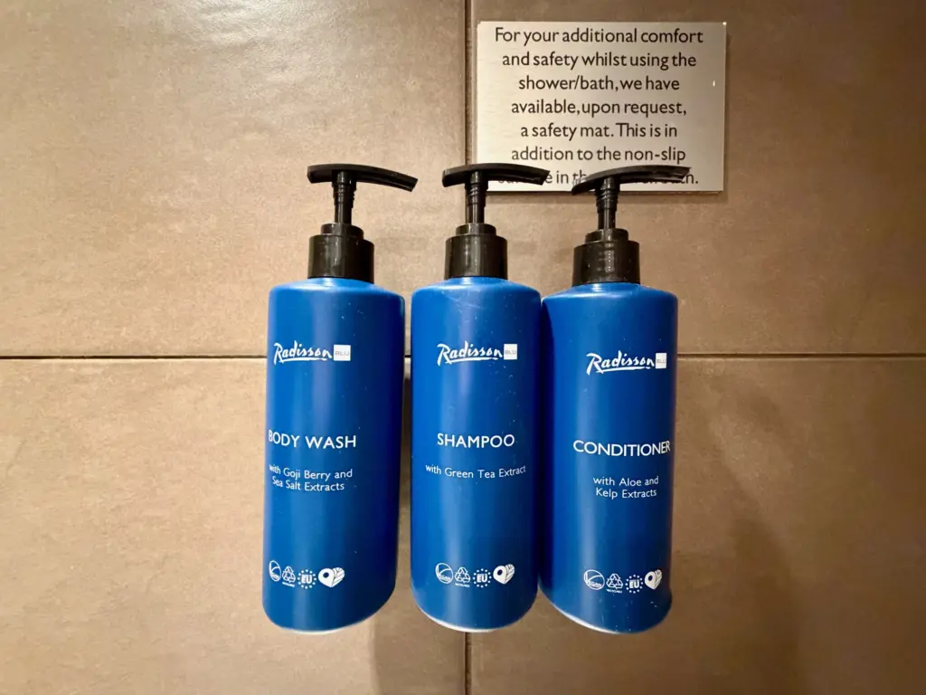 All the toiletries in the bathroom are own brand All the toiletries in the bathroom are own brand