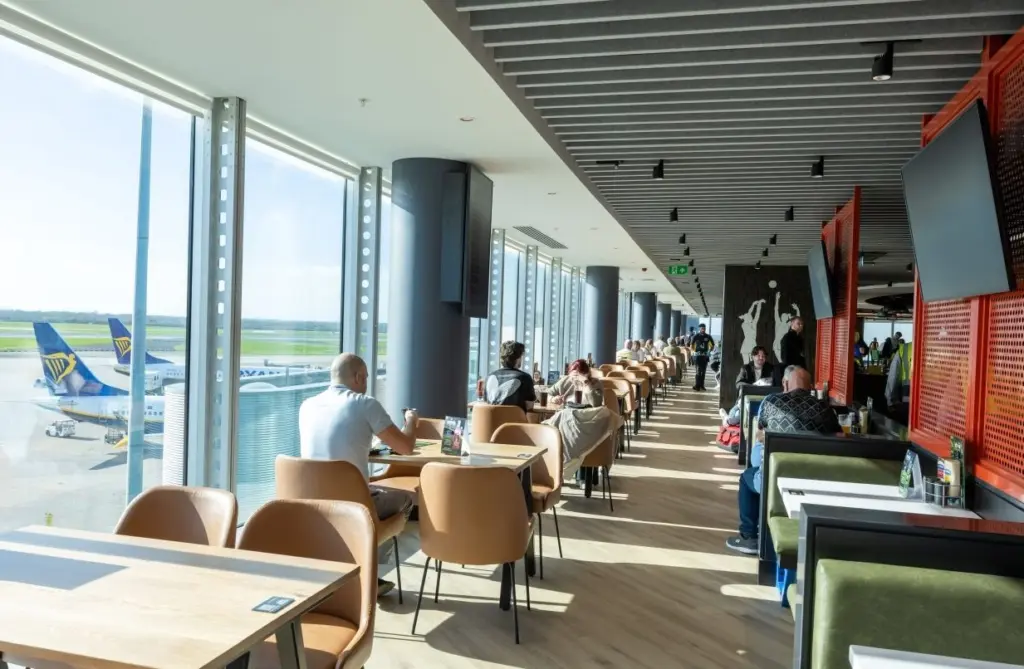 There are over four hundred seats in the new bar