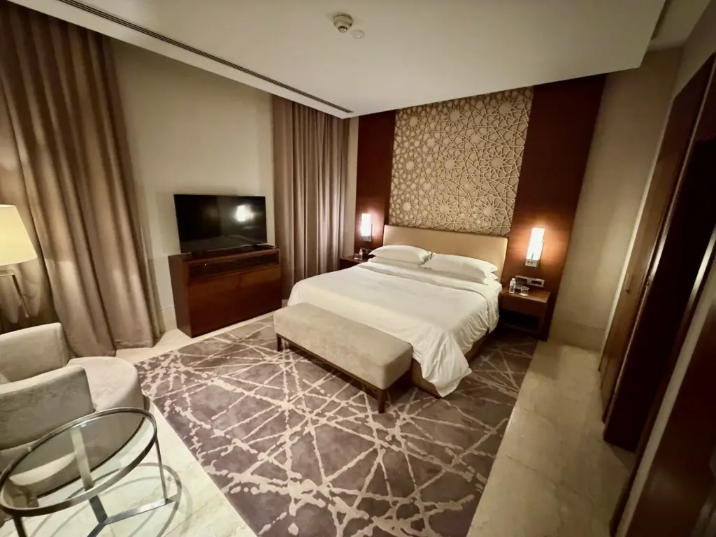 The villa bedroom plenty of space but tiny wardrobes