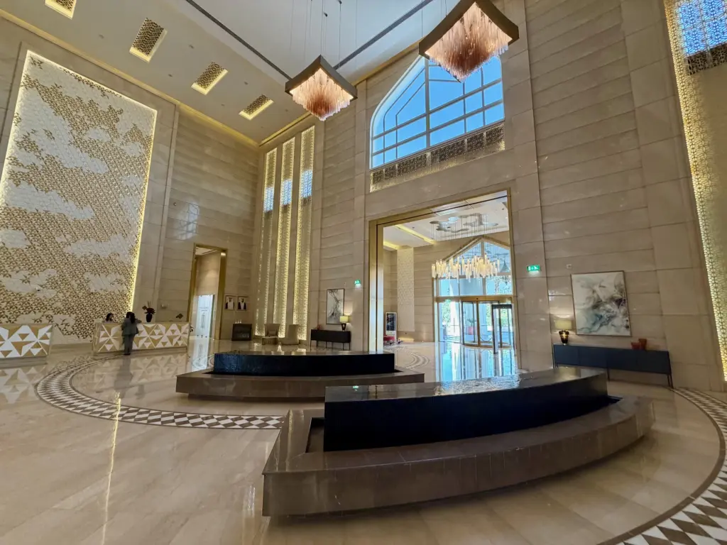 Reception area at the Al Messila resort