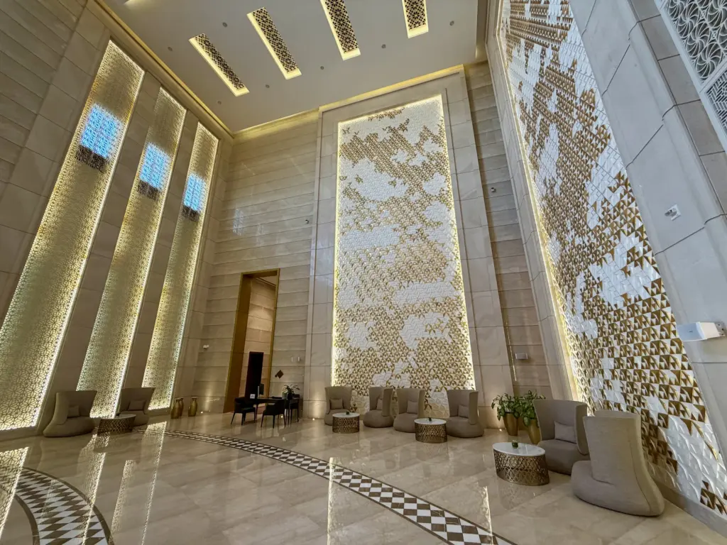 The three storey reception at the Al Messila