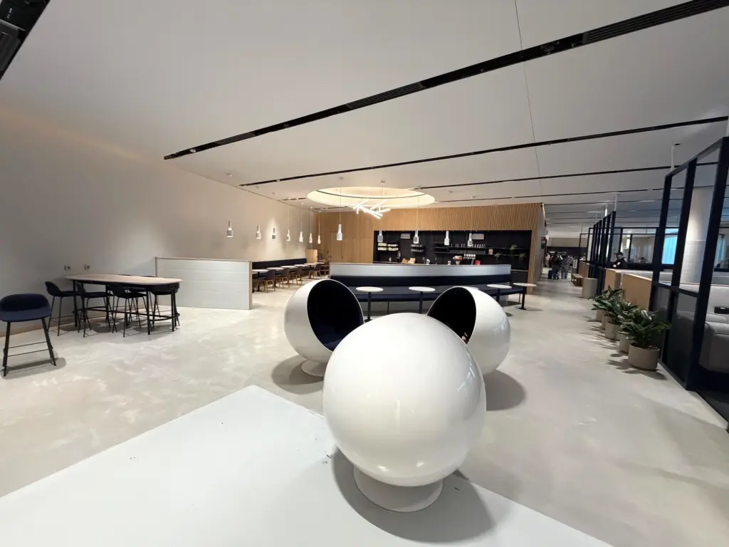 Some interesting looking chairs as you walk into the lounge
