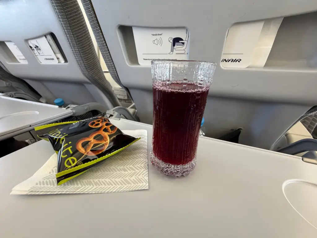 The famous Finnair Blueberry drink The famous Finnair Blueberry drink