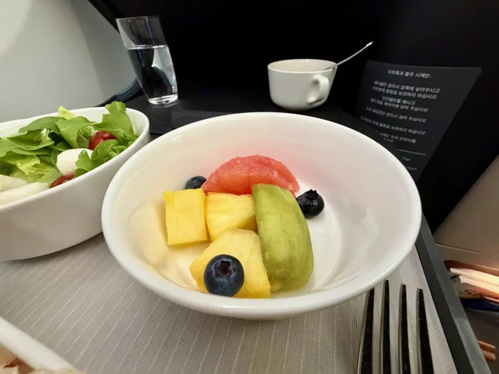 My dessert a simple fruit dish but it was delicious My dessert a simple fruit dish but it was delicious
