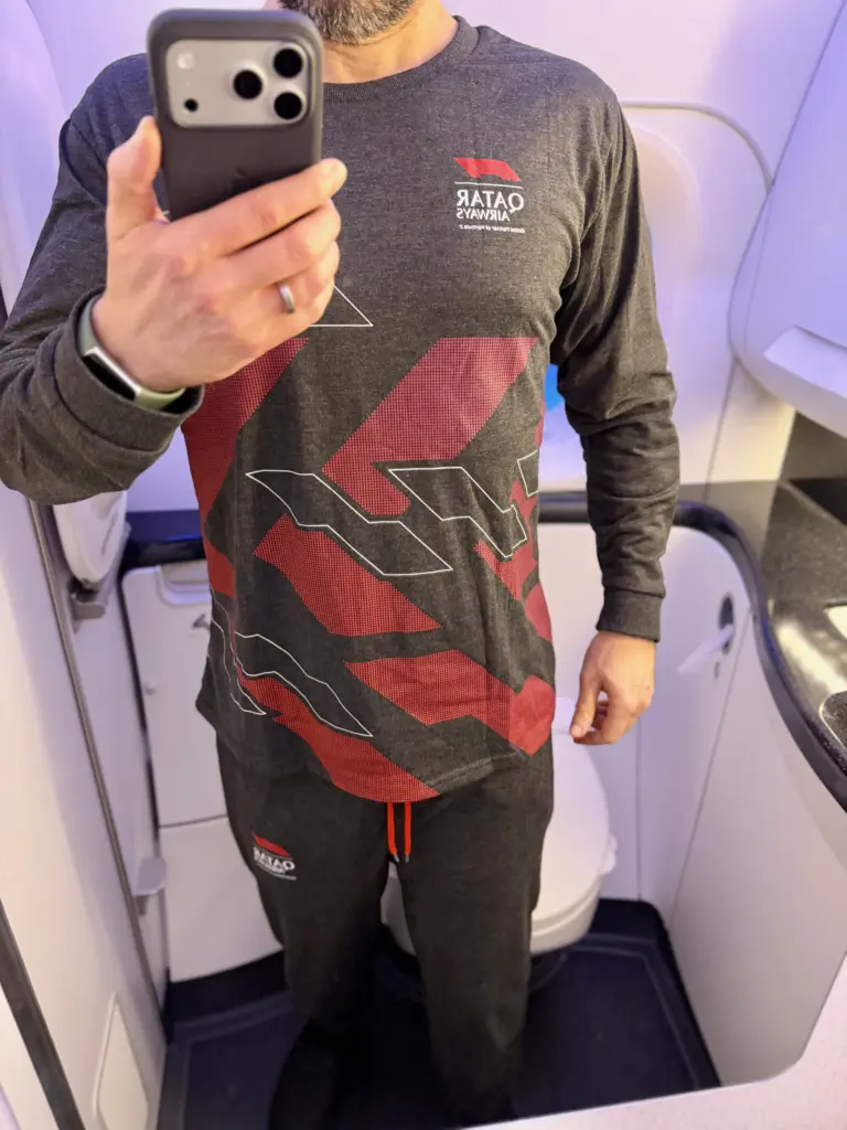 The F1 branded pyjamas as modelled by me The F1 branded pyjamas as modelled by me