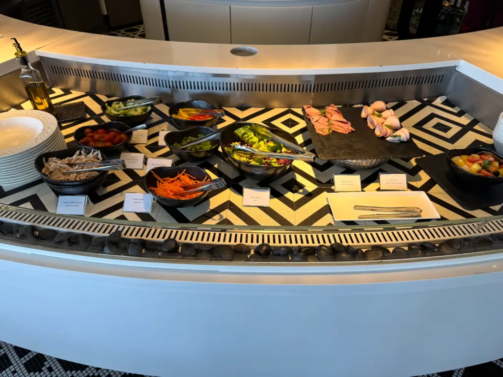 Some of the healthier buffet options