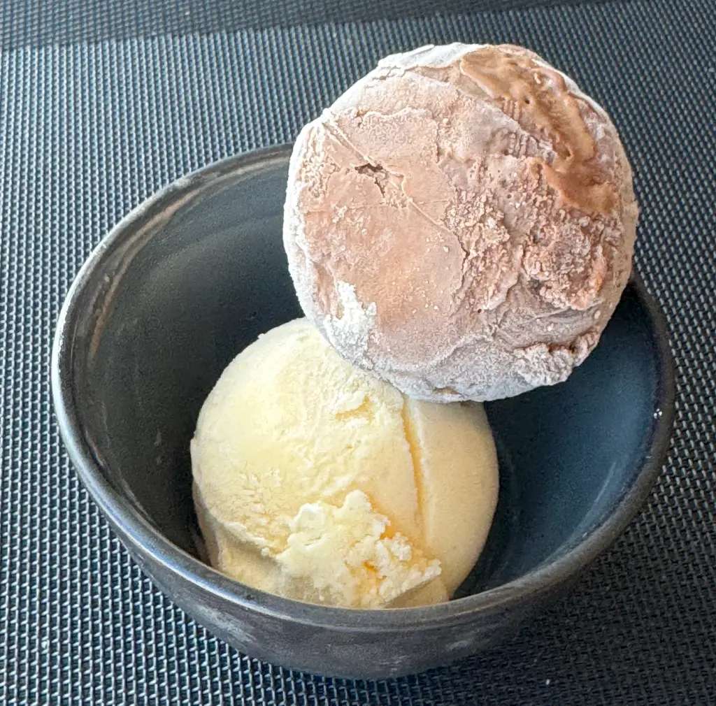 A simple but delicious two scoop desert