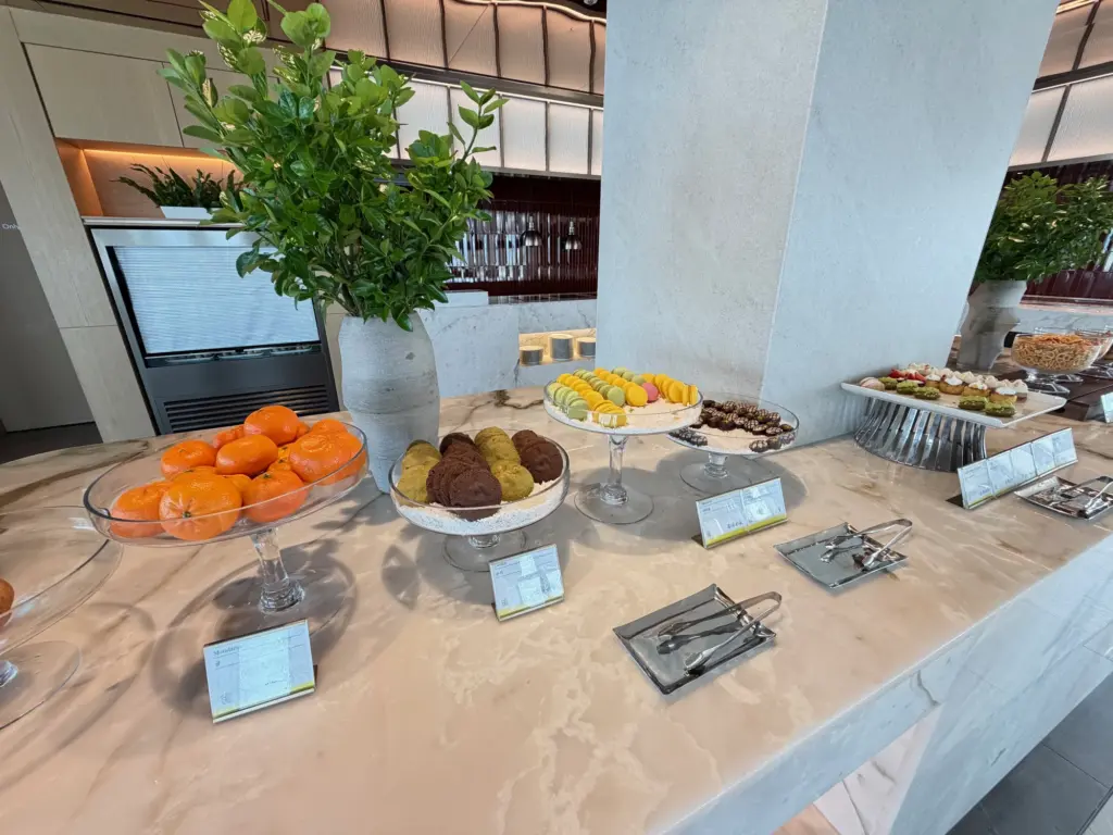 Sweet options available during afternoon tea and dinner Sweet options available during afternoon tea and dinner