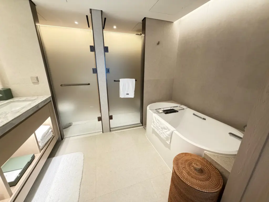 Our main bathroom in the suite was a good size and well designed Our main bathroom in the suite was a good size and well designed