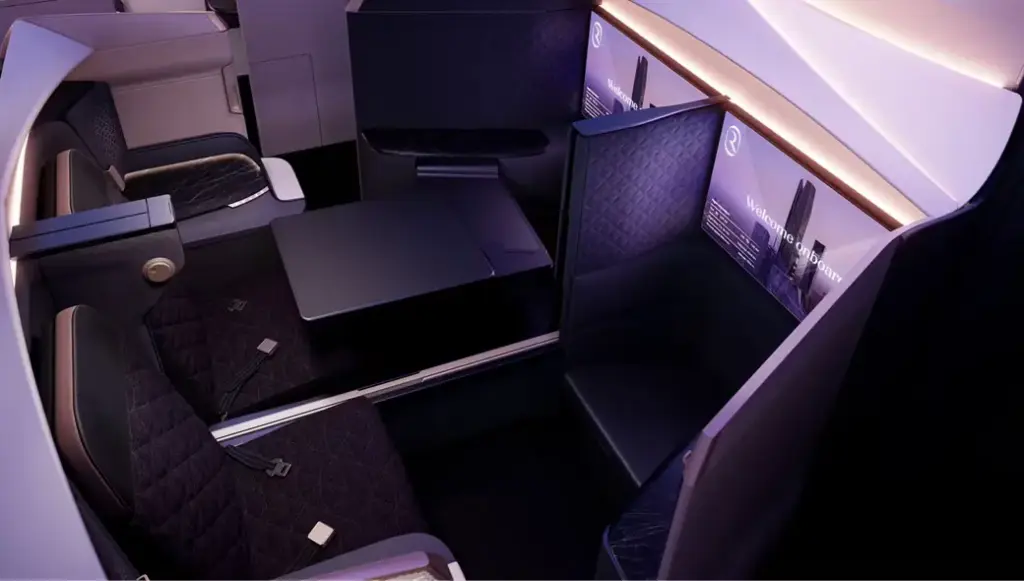The Business Elite seats at the front of the cabin