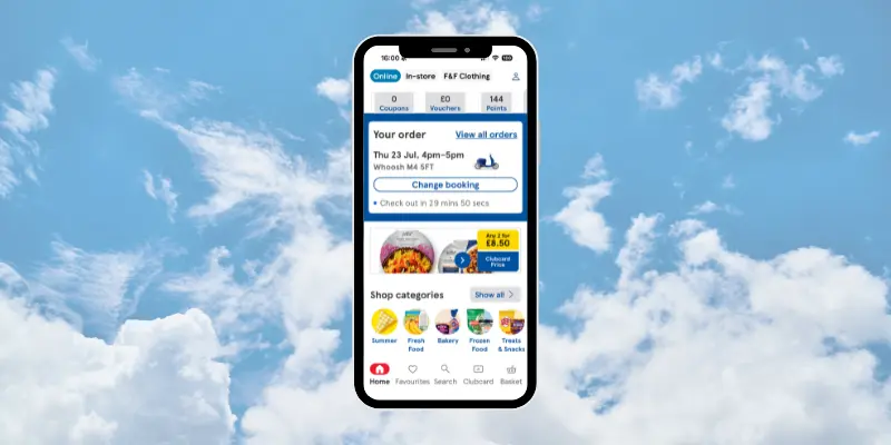 Tescos Whoosh app