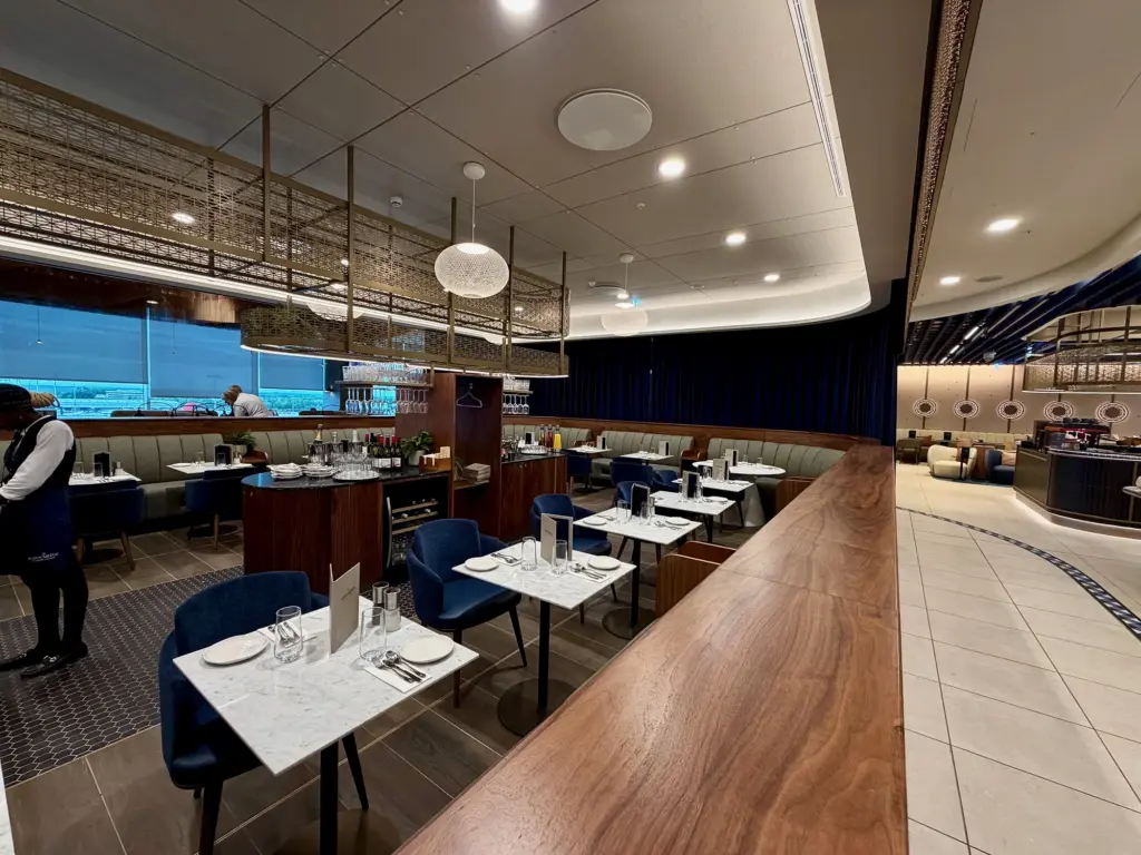The Boll the private dining space inside the lounge